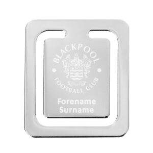 Personalised Blackpool FC Crest Bookmark