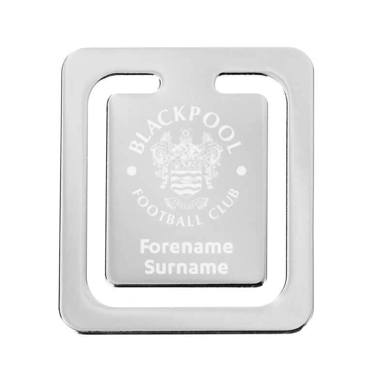 Personalised Blackpool FC Crest Bookmark