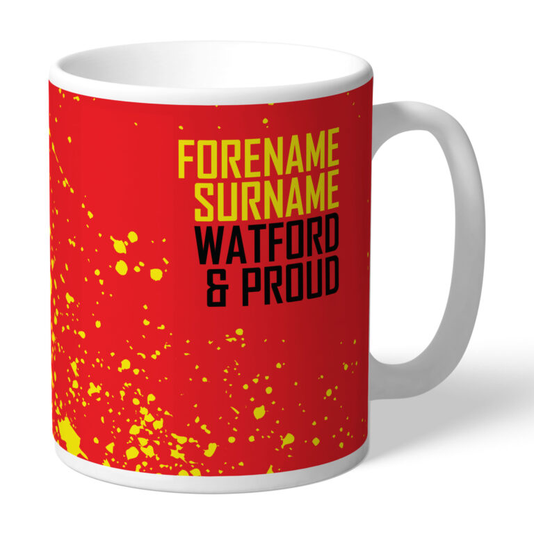 Personalised Watford FC Proud Mug