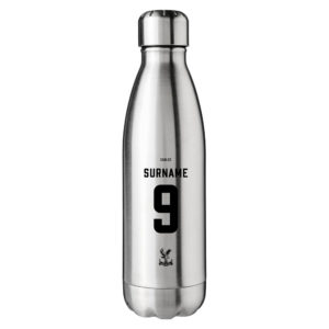Personalised Crystal Palace Insulated Water Bottle – Back of Shirt – Stainless Steel