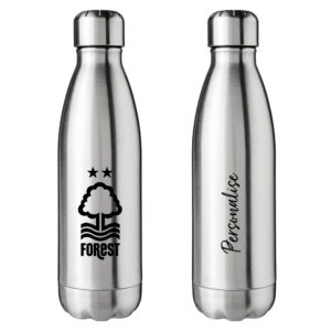 Personalised Nottingham Forest Insulated Water Bottle – Crest – Stainless Steel