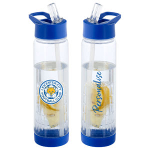Personalised Leicester City Infuser Water Bottle