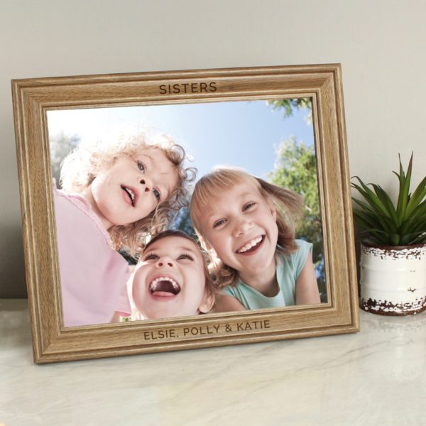 Personalised Any Message 10×8 Wooden Photo Frame