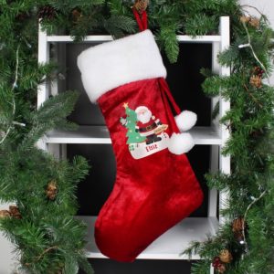 Personalised Santa Stocking – Red