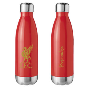 Personalised Liverpool FC Insulated Water Bottle – Crest – Blue