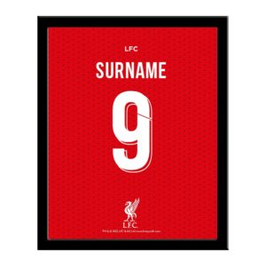 Personalised Liverpool Back of Shirt A4 Print