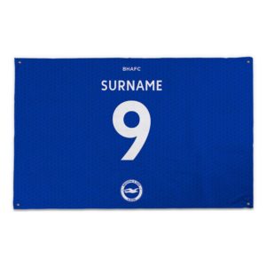 Personalised Brighton & Hove Albion Back of Shirt Banner  –  5ft x 3ft