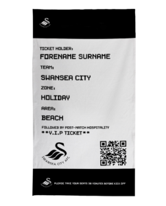 Personalised Manchester City Ticket Tea Towel