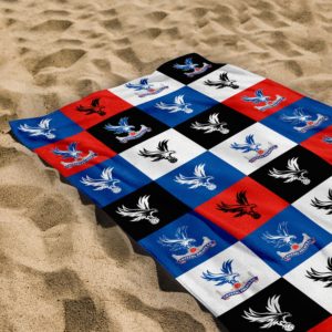Personalised Brighton & Hove Albion Chequered Beach Towel