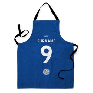 Personalised Leicester City Back of Shirt Apron – Kids