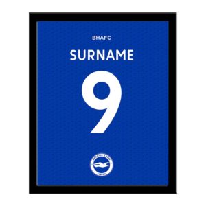 Personalised Brighton & Hove Albion Back of Shirt A4 Print