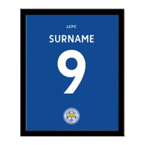 Personalised Leicester City Back of Shirt A4 Print