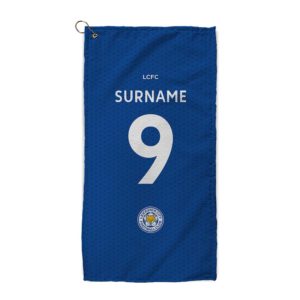 Personalised Leicester City Back of Shirt Golf Towel