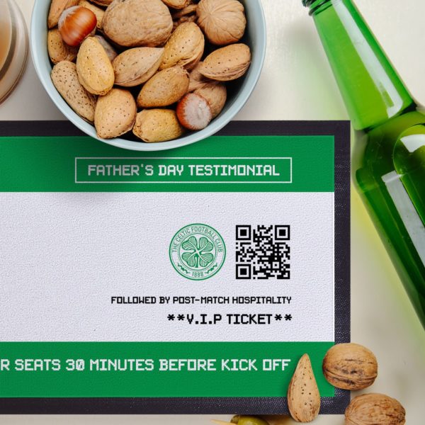 Personalised Celtic Ticket Bar Runner