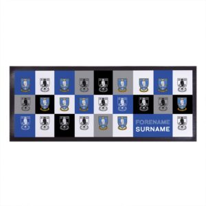 Personalised Leicester City FC Chequered Fleece Blanket