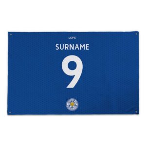 Personalised Leicester City Back of Shirt Banner –  5ft x 3ft
