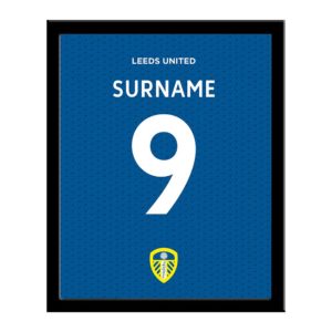 Personalised Leeds United Back of Shirt A4 Print