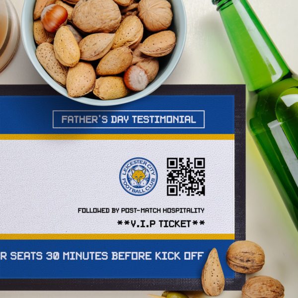 Personalised Leicester City Ticket Bar Runner