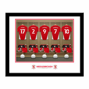 Personalised Middlesbrough FC Dressing Room Framed Print