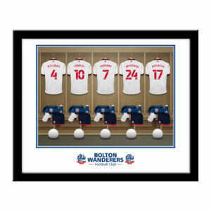 Personalised Bolton Wanderers FC Dressing Room Framed Print