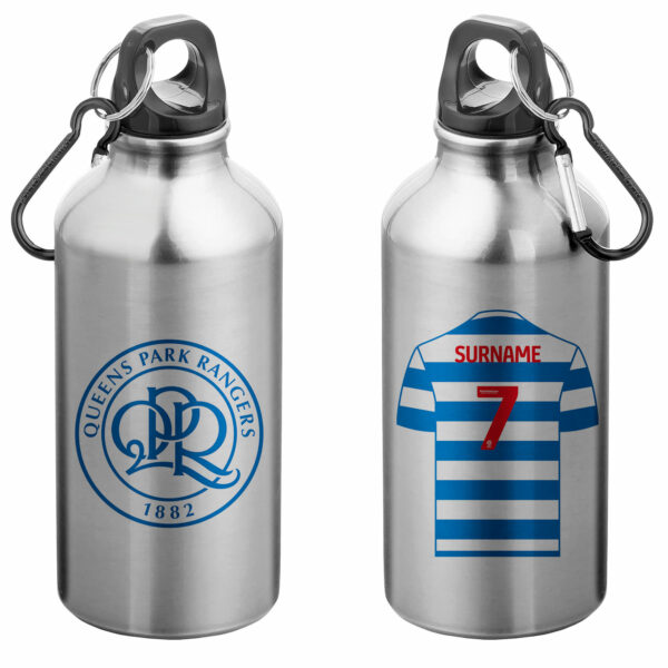 Personalised QPR FC Aluminium Water Bottle