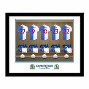 Personalised Blackburn Rovers FC Dressing Room Framed Print
