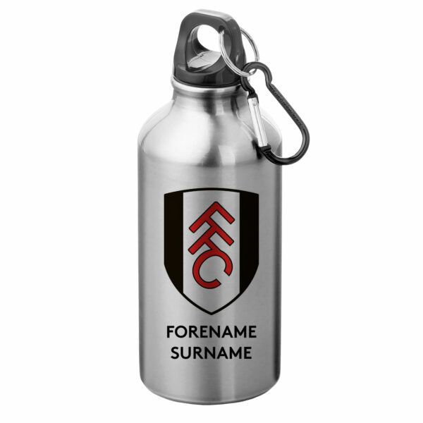 Personalised Fulham Bold Crest Sports Bottle