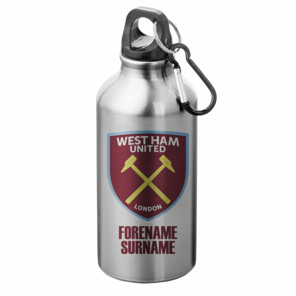 Personalised West Ham Bold Crest Sports Bottle