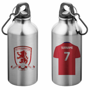 Personalised Middlesbrough Bold Crest Sports Bottle