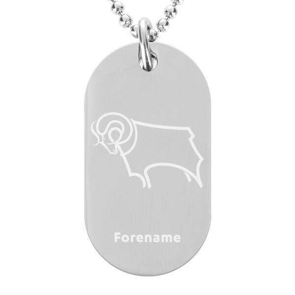 Personalised Derby County FC Dog Tag