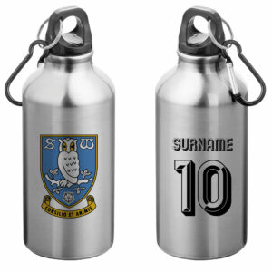 Personalised Sheffield Wednesday FC Retro Shirt Water Bottle