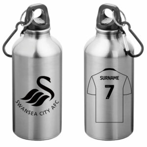 Personalised Swansea City FC Aluminium Water Bottle
