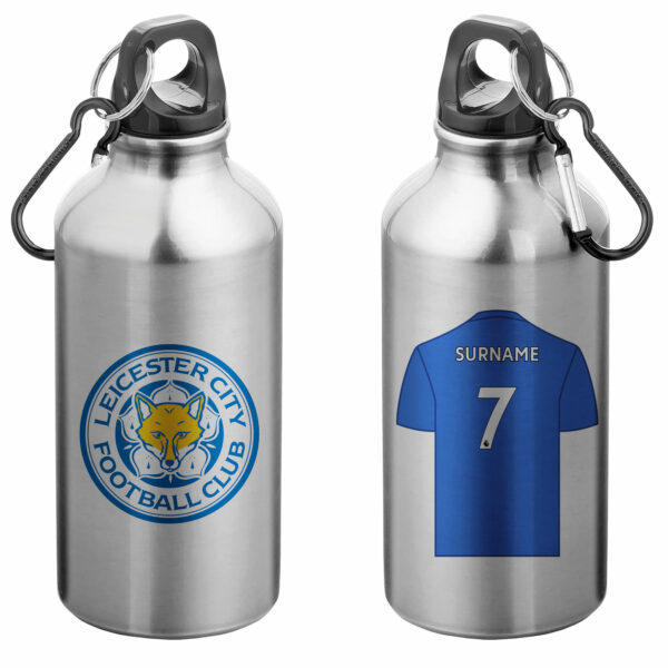 Personalised Leicester City FC Aluminium Water Bottle