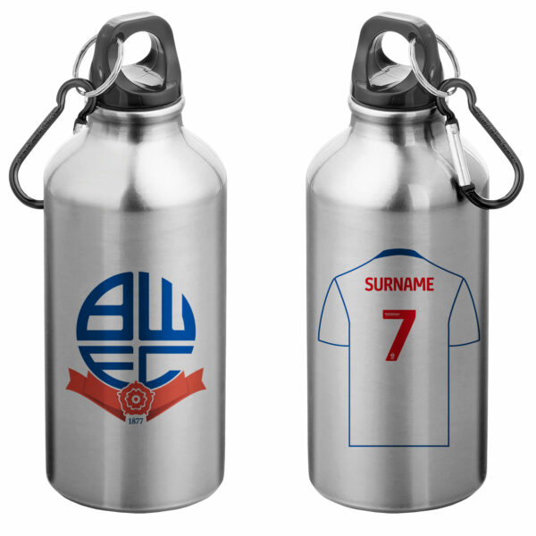 Personalised Bolton Wanderers FC Aluminium Water Bottle
