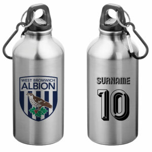 Personalised Middlesbrough FC Shirt Insulated Water Bottle – White