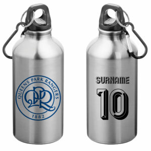 Personalised QPR FC Retro Shirt Water Bottle