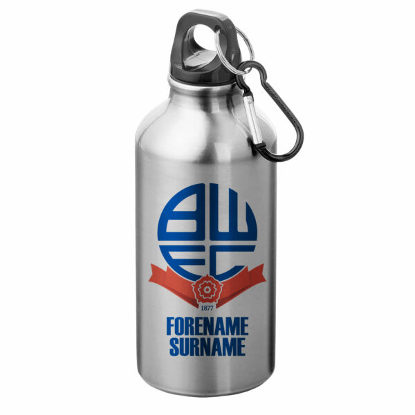 Personalised Bolton Wanderers Bold Crest Sports Bottle