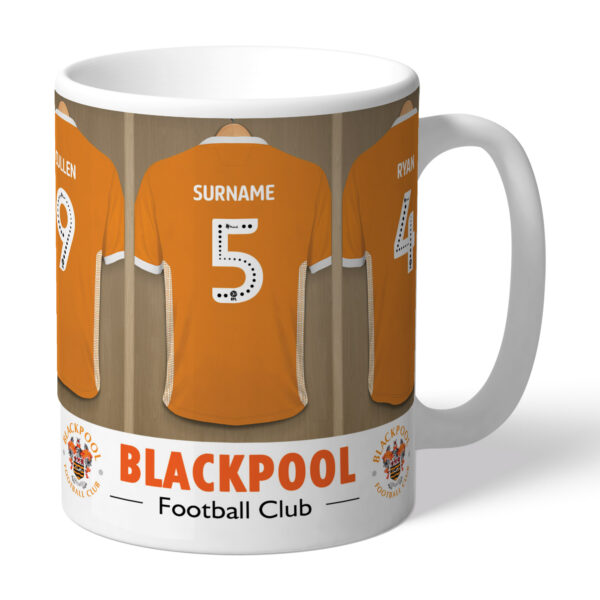 Personalised Blackpool FC Dressing Room Mug