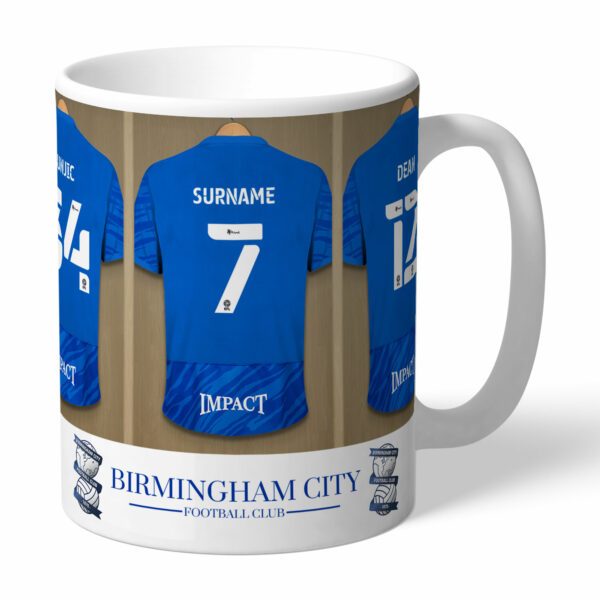 Personalised Birmingham City FC Dressing Room Mug