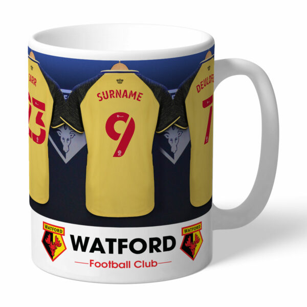 Personalised Watford FC Dressing Room Mug
