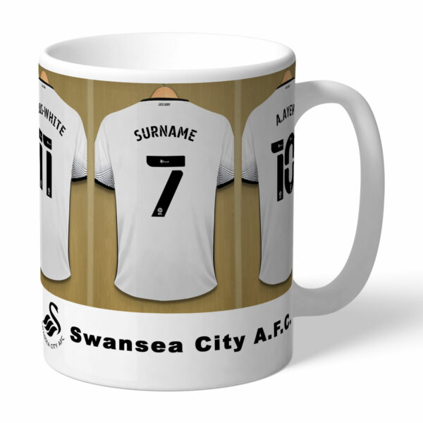 Personalised Swansea City AFC Dressing Room Mug