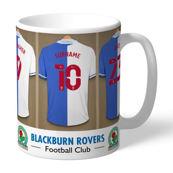 Personalised Blackburn Rovers FC Dressing Room Mug