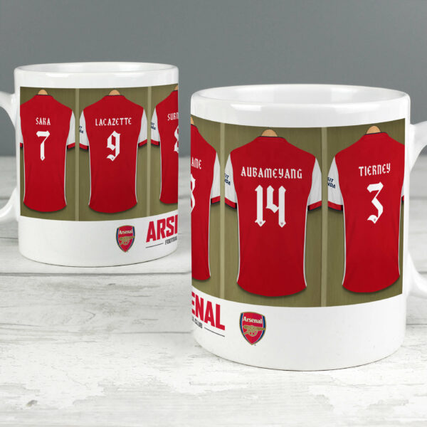 Personalised Arsenal FC Dressing Room Mug