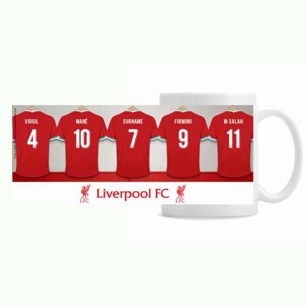 Personalised Liverpool FC Dressing Room Mug