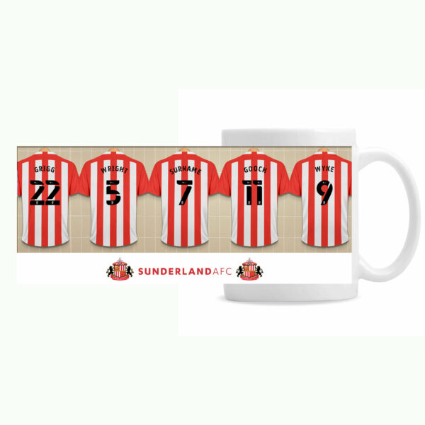 Personalised Sunderland FC Dressing Room Mug