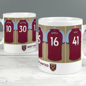 Personalised West Ham United FC Dressing Room Mug