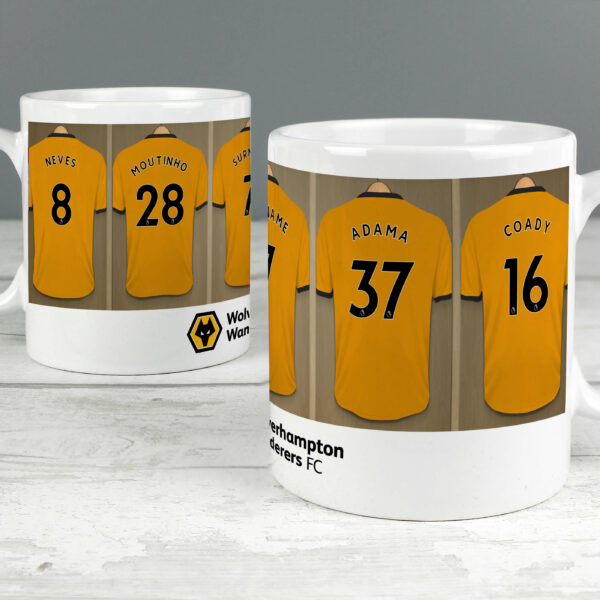 Personalised Wolverhampton Wanderers FC Dressing Room Mug
