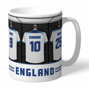 Personalised England Football Dressing Room Mug
