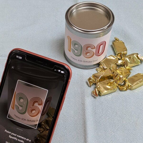 Personalised Special Year Chocolates Tin And Playlist
