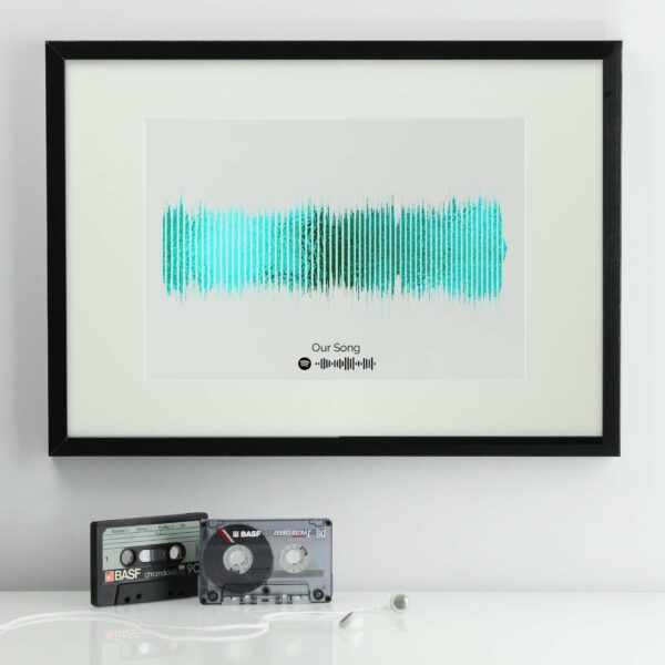 Personalised Spotify Sound Wave Framed with Colour Choices